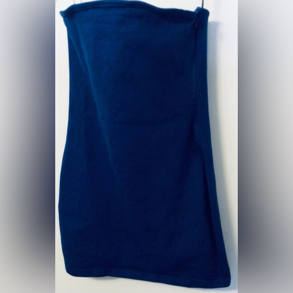 Zara Blue Strapless Dress size medium - Picture 3 of 5